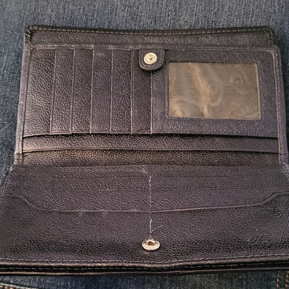 Brighton Black Crocodile-Patterned Wallet - Picture 4 of 7